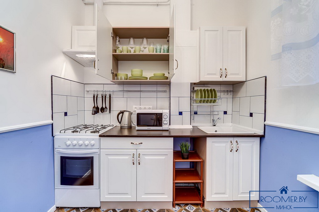 Квартира на сутки в Минске возле метро Площадь Ленина кухня