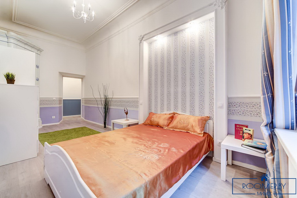 Квартира на сутки в Минске возле метро Площадь Ленина спальня