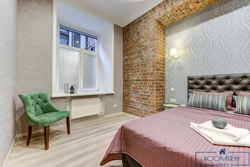 Квартира на сутки в Минске возле метро Площадь Ленина спальня