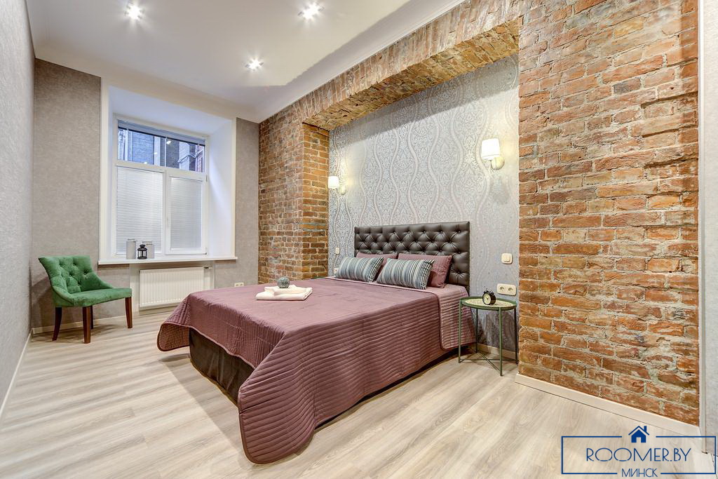 Квартира на сутки в Минске возле метро Площадь Ленина спальня