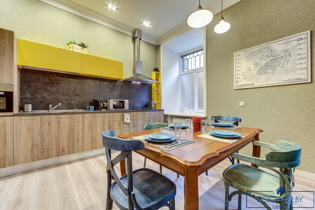 Квартира на сутки в Минске возле метро Площадь Ленина кухня