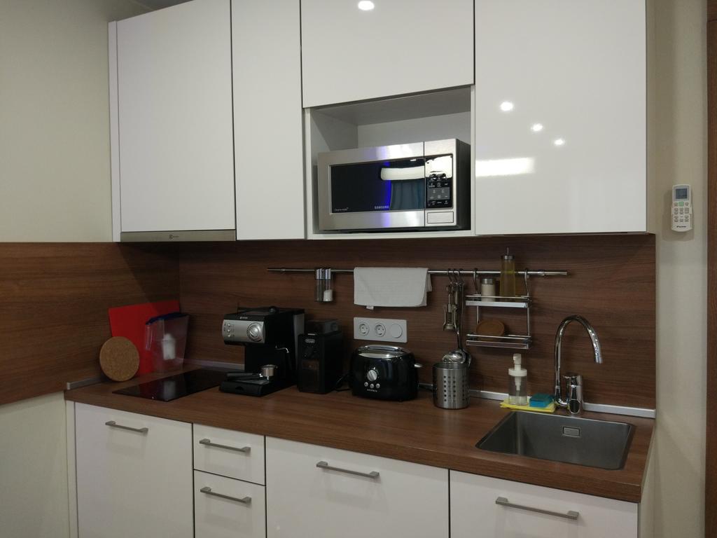 Однокомнатная квартира в Минске на проспекте Дзержинского кухня