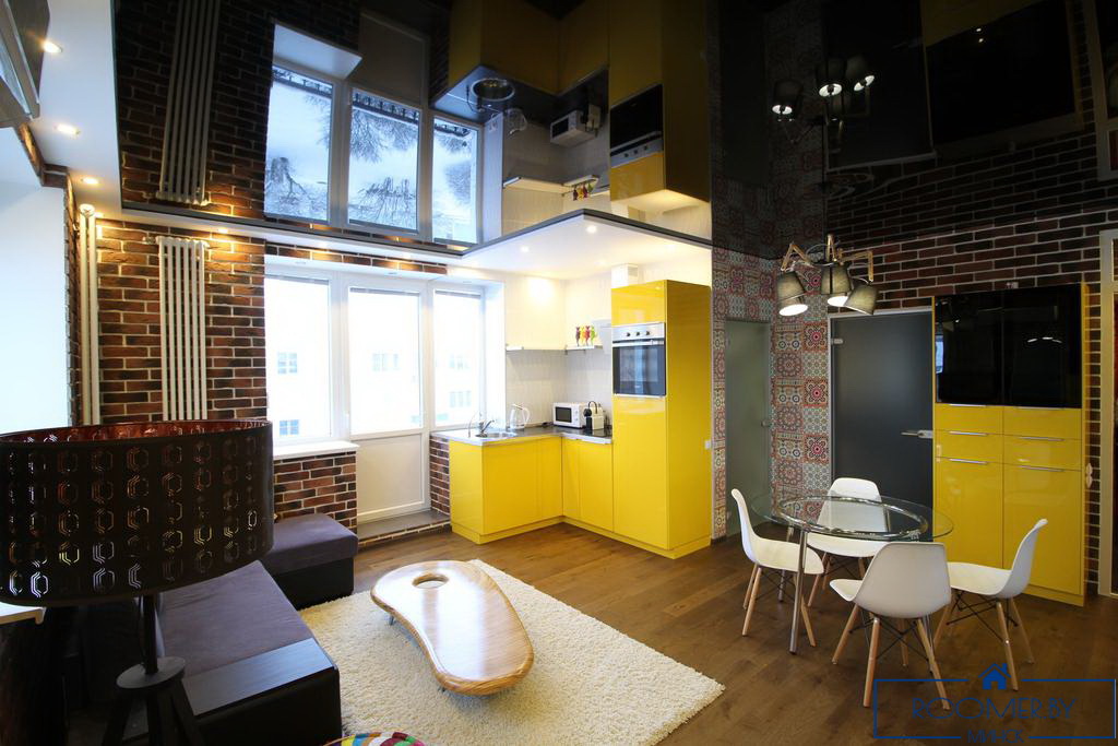 Двухкомнатная квартира на сутки Дзержинского кухня