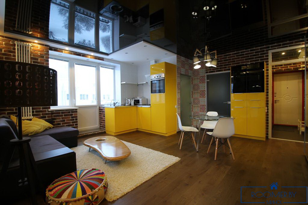 Двухкомнатная квартира на сутки Дзержинского гостиная