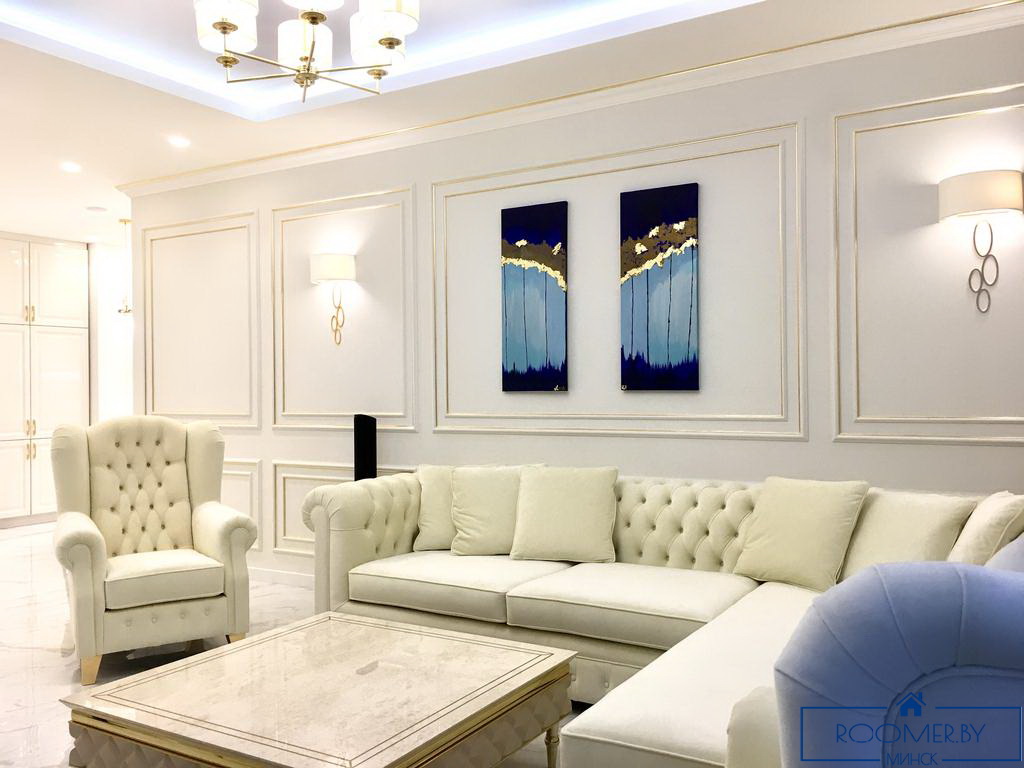 Двухкомнатная квартира на сутки Минск Ленинградская гостиная