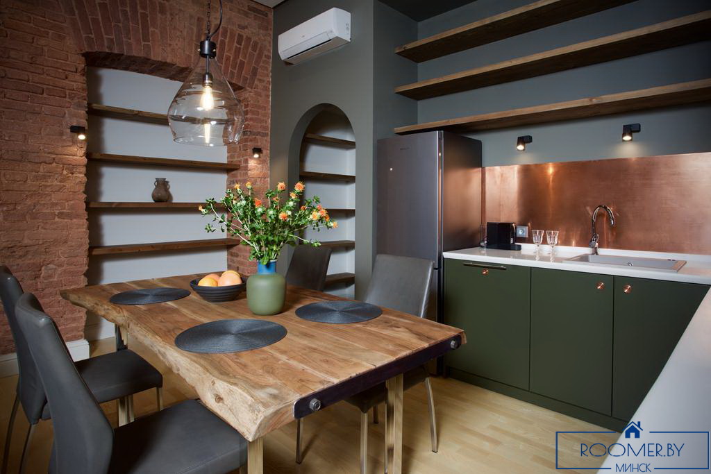 Квартира на сутки в Минске рядом с метро Купаловская кухня