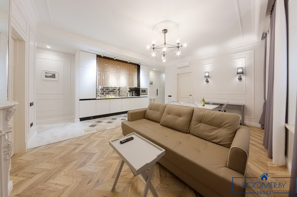 Квартира на сутки в Минске на улице Ленинградская, 2 гостиная