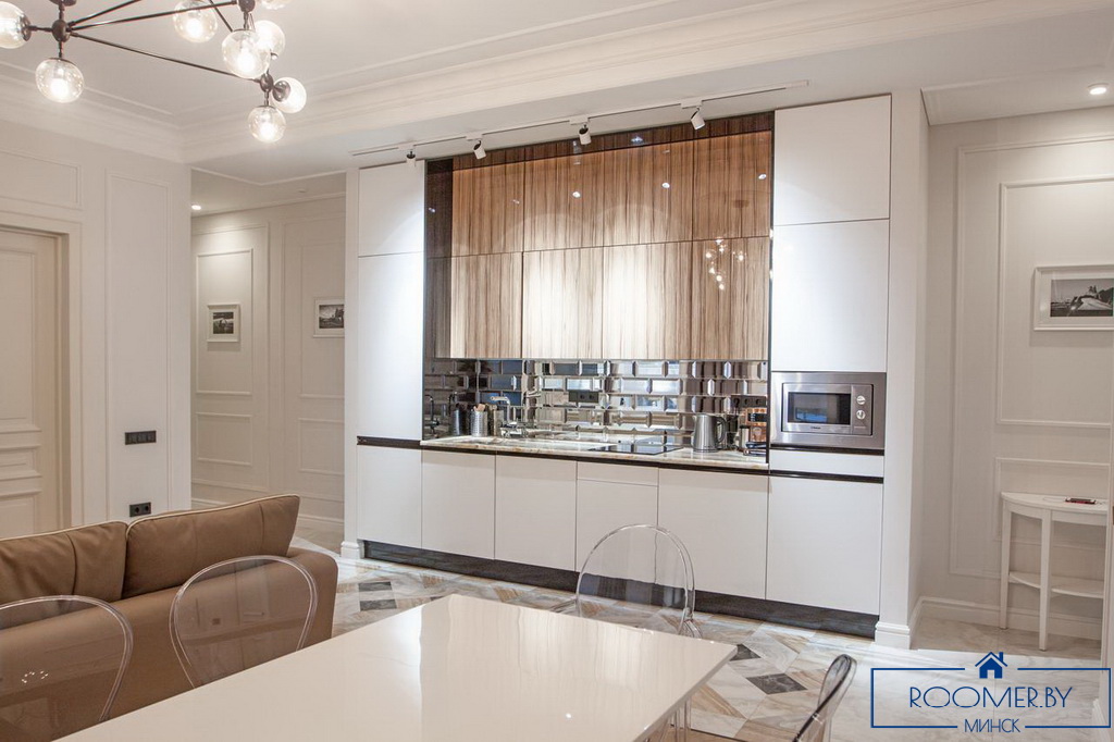 Квартира на сутки в Минске на улице Ленинградская, 2 кухня