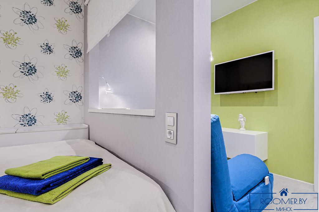 Однокомнатная квартира на сутки Дзержинского спальня