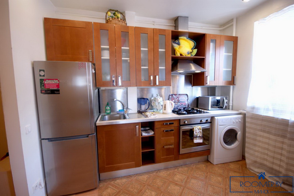 Квартира на сутки в Минске возле метро Площадь Ленина кухня