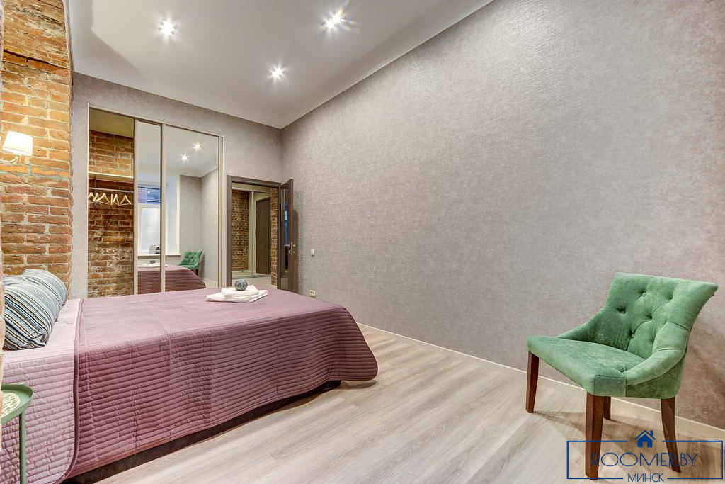 Квартира на сутки в Минске возле метро Площадь Ленина спальня