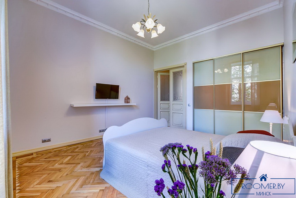 Квартира на сутки в Минске возле метро Институт Культуры спальня