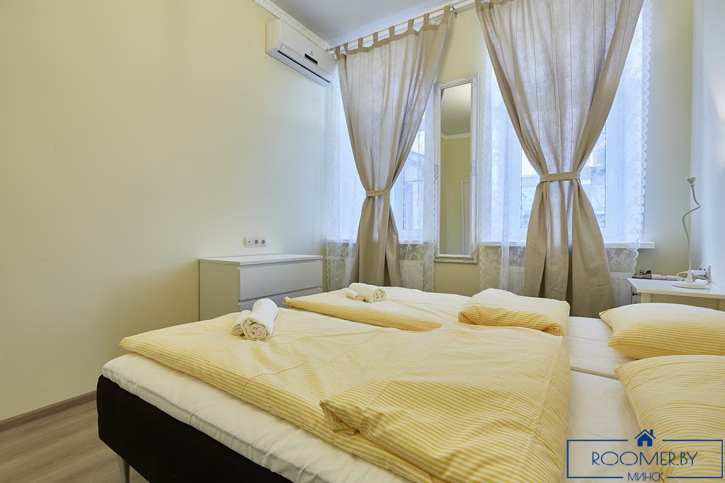 Квартира на сутки в Минске возле метро Институт Культуры спальня