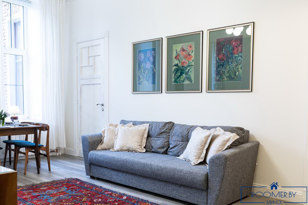 Квартира на сутки в Минске возле метро Площадь Ленина гостиная