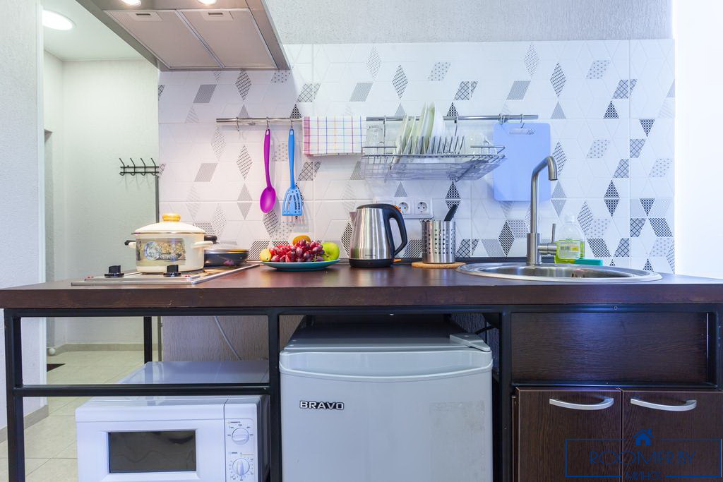 Квартира на сутки в Минске возле метро Институт Культуры кухня