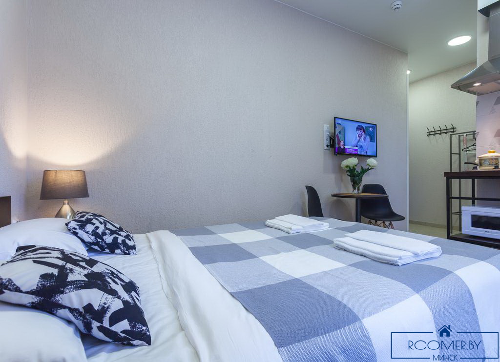 Квартира на сутки в Минске возле метро Институт Культуры спальня