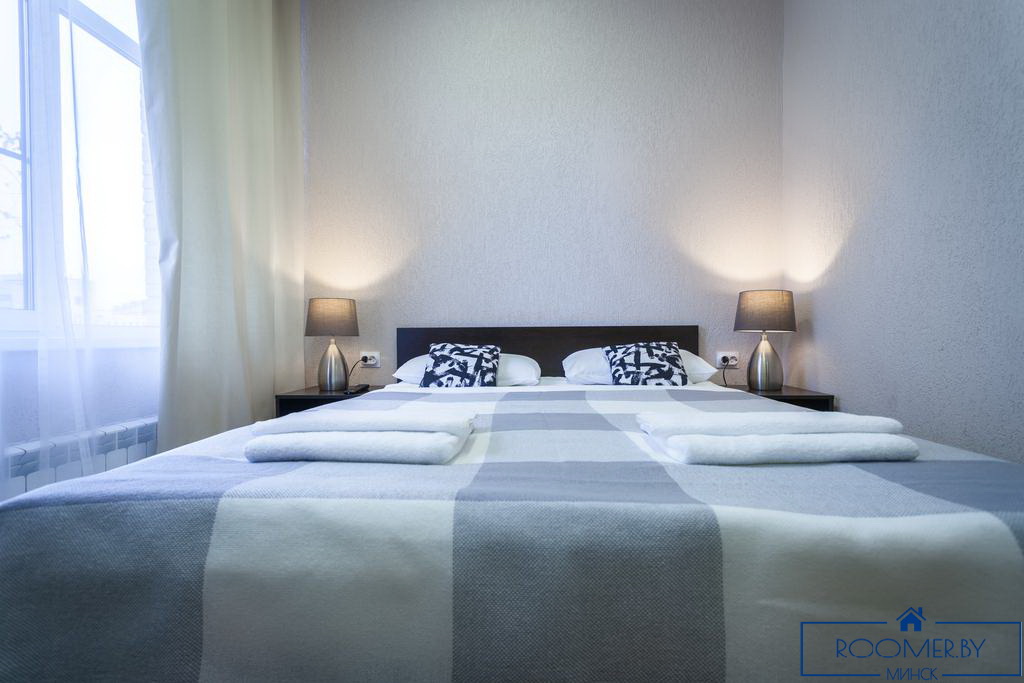 Квартира на сутки в Минске возле метро Институт Культуры спальня