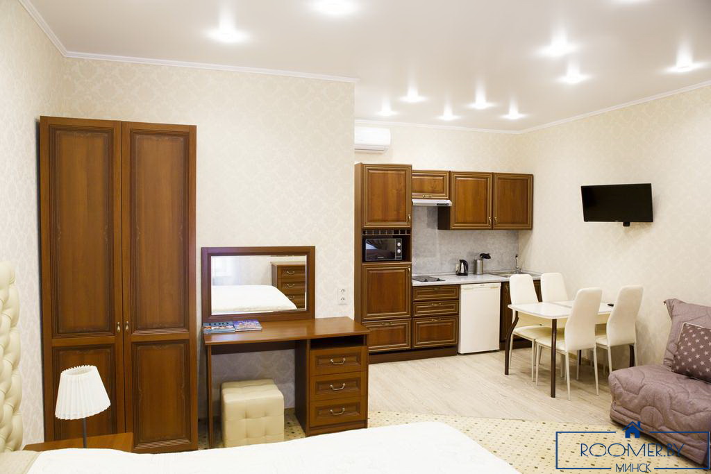Квартира на сутки в Минске рядом с метро Институт Культуры гостиная
