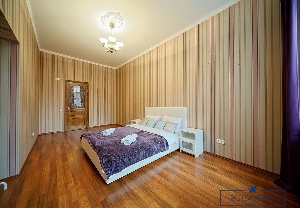 Квартира на сутки в Минске возле метро Институт Культуры спальня