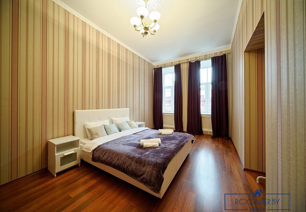 Квартира на сутки в Минске возле метро Институт Культуры спальня