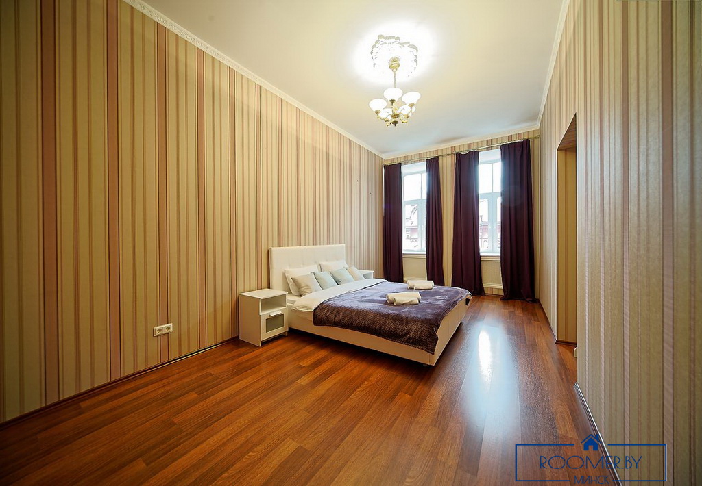 Квартира на сутки в Минске возле метро Институт Культуры спальня