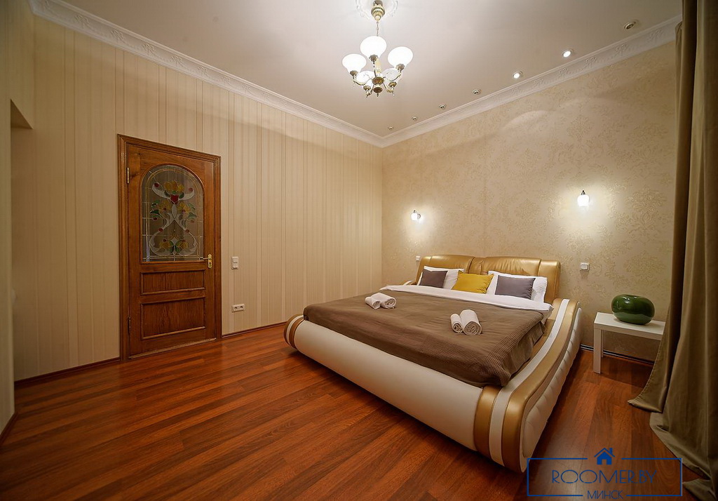 Квартира на сутки в Минске возле метро Институт Культуры спальня