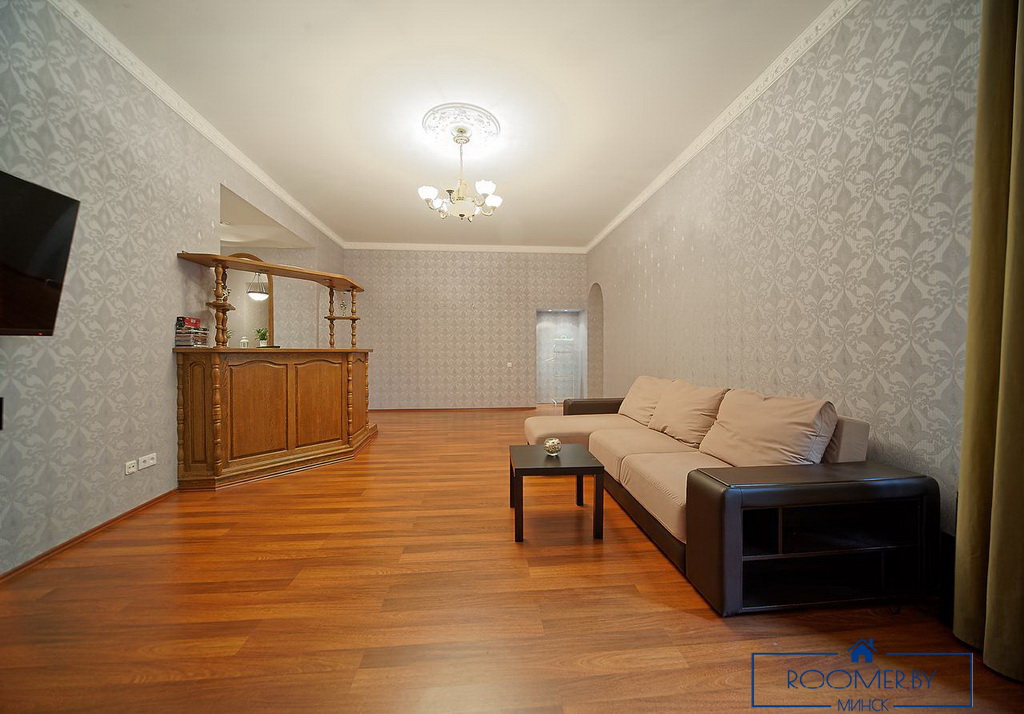 Квартира на сутки в Минске возле метро Институт Культуры гостиная