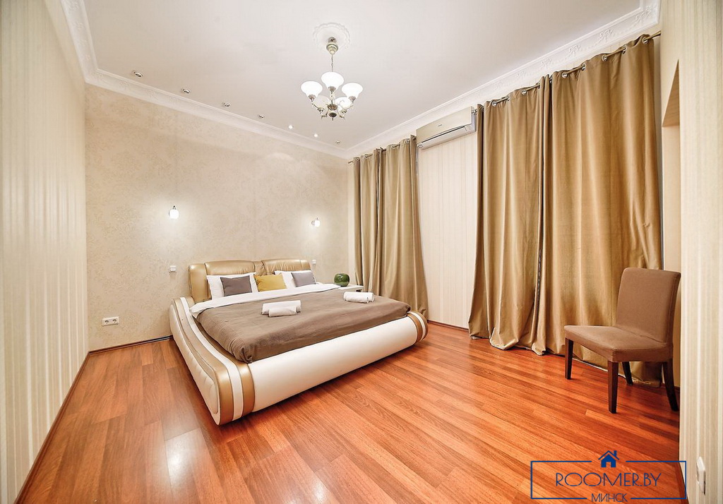 Квартира на сутки в Минске возле метро Институт Культуры спальня