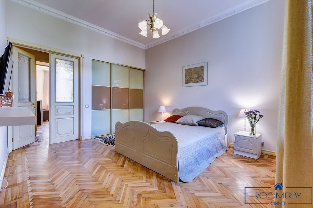 Квартира на сутки в Минске возле метро Институт Культуры спальня