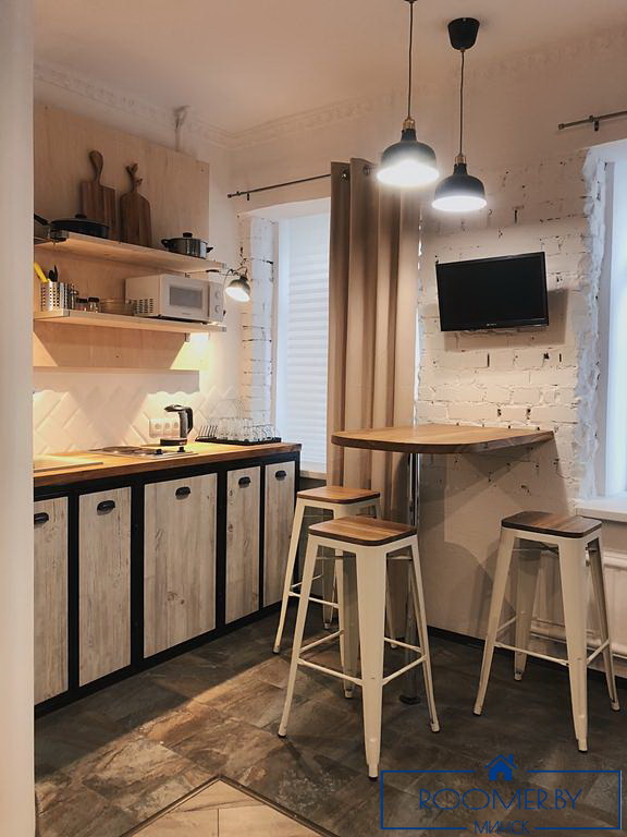 Квартира на сутки в Минске возле метро Институт Культуры кухня