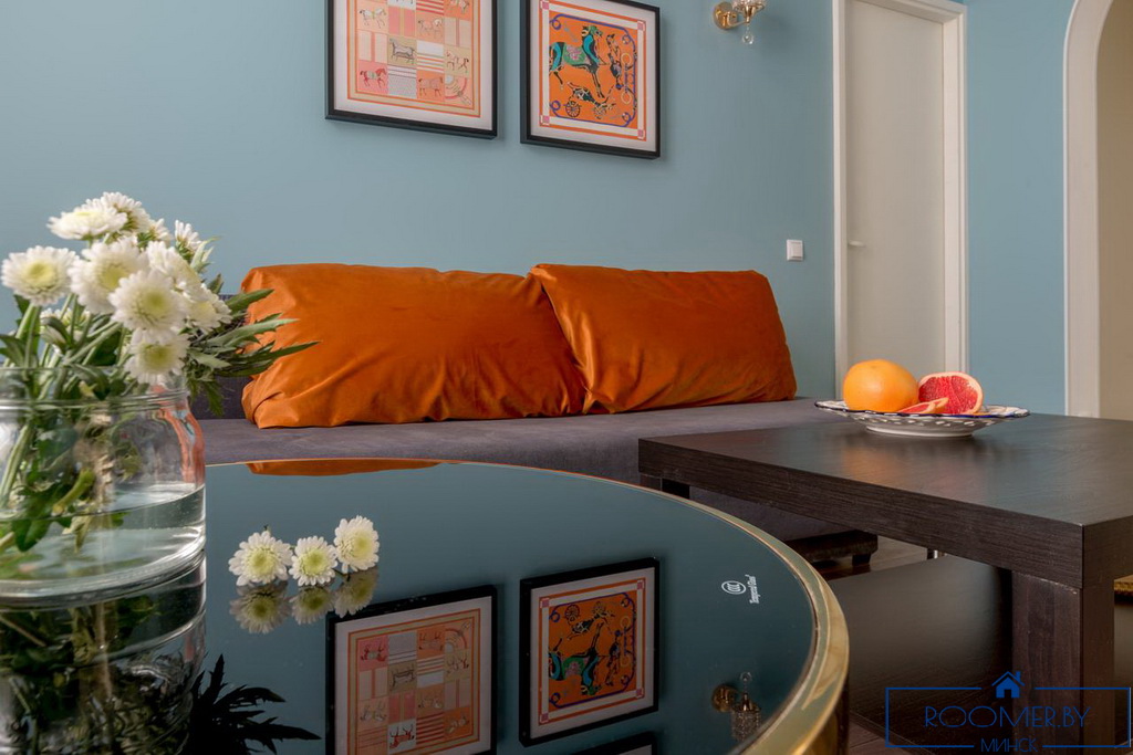 Квартира на сутки в Минске возле метро Институт Культуры гостиная