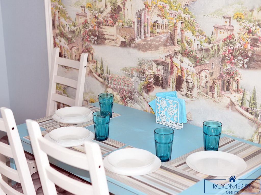 Квартира на сутки в Минске возле метро Площадь Ленина кухня