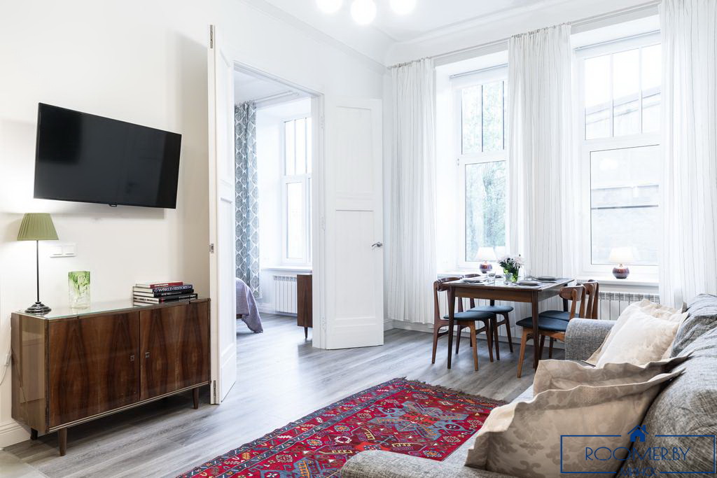 Квартира на сутки в Минске возле метро Площадь Ленина гостиная