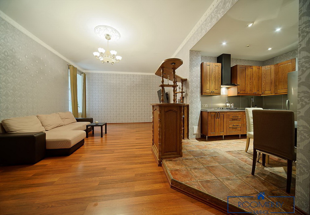 Квартира на сутки в Минске возле метро Институт Культуры гостиная