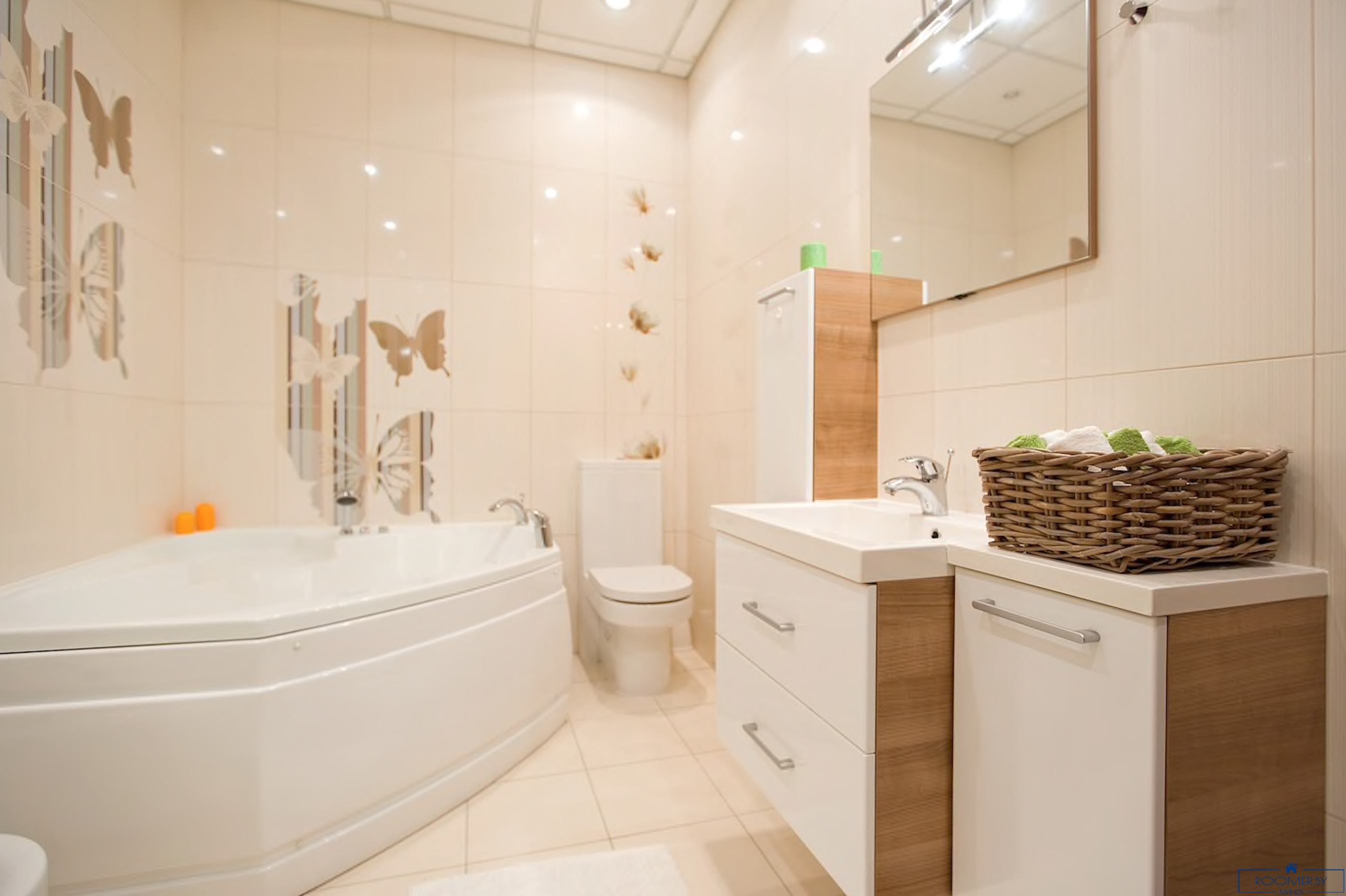 Четырехкомнатная квартира на сутки Минск Броневой переулок, 10 ванна