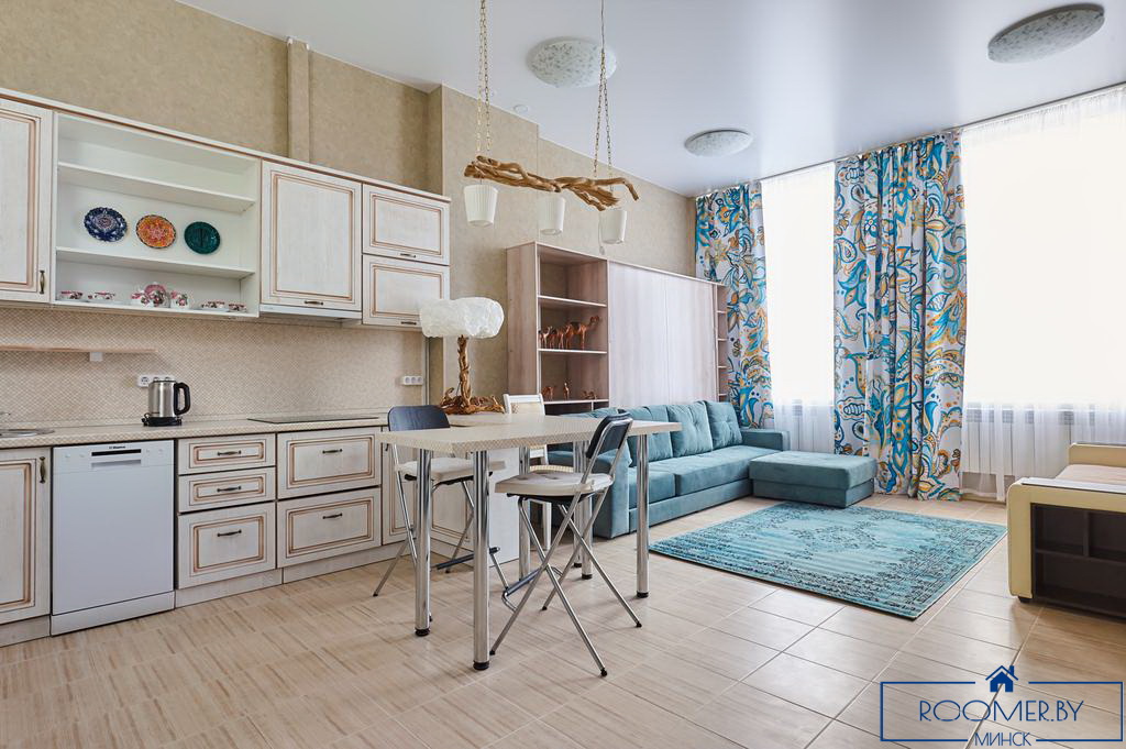Двухкомнатная квартира на сутки в Минске Грибоедова кухня