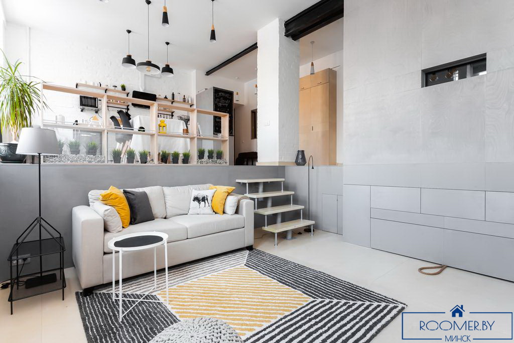 Однокомнатная квартира на сутки Минск Броневой гостиная