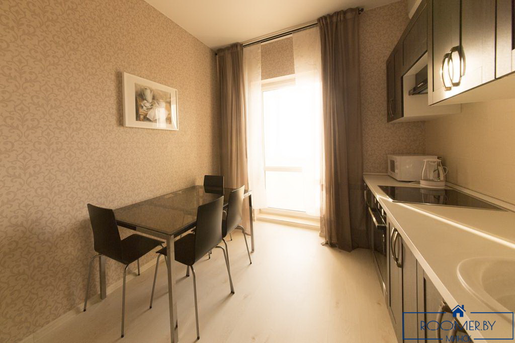 Однокомнатная квартира в Минске на сутки Захарова кухня