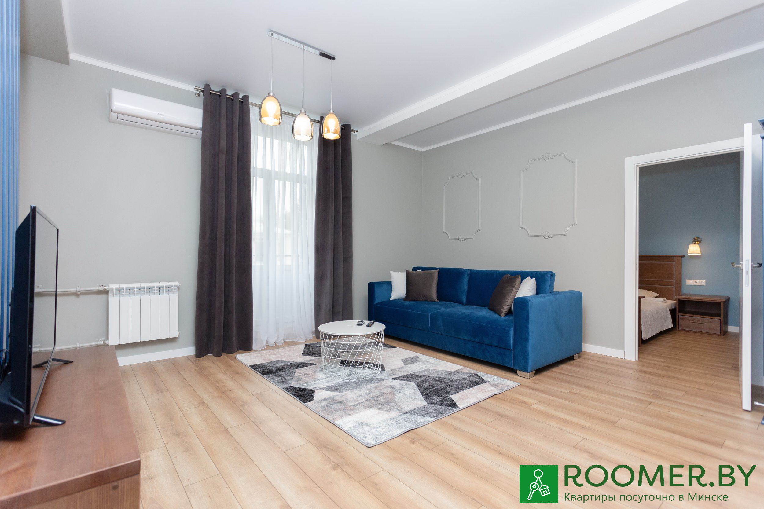 Двухкомнатная квартира в Минске на сутки Козлова, 7 гостиная