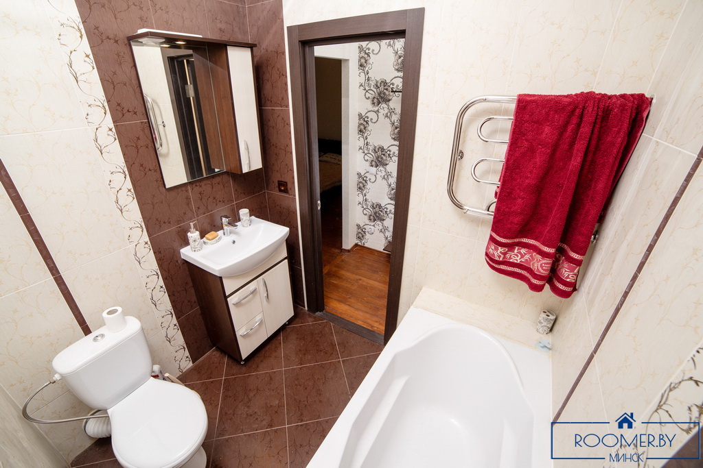 Квартира на сутки в Минске на улице Козлова, 19 ванная комната