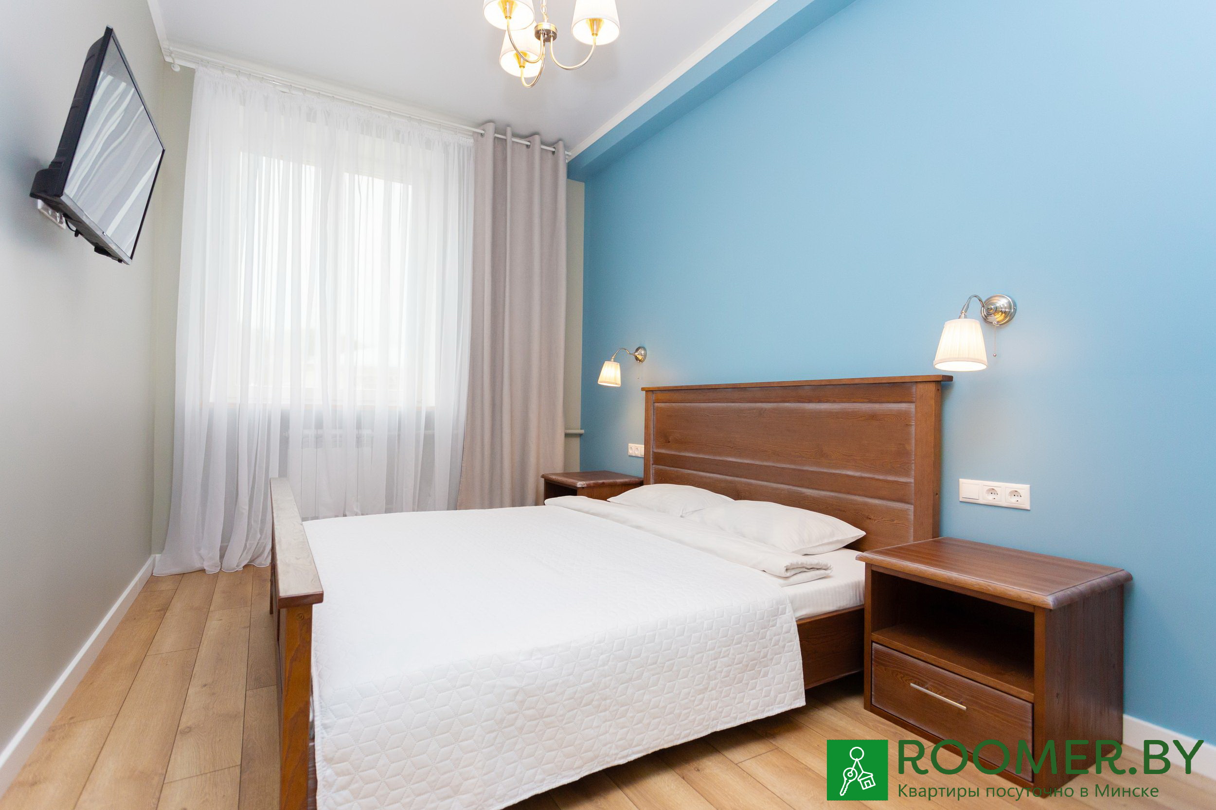 Двухкомнатная квартира в Минске на сутки Козлова, 7 спальня