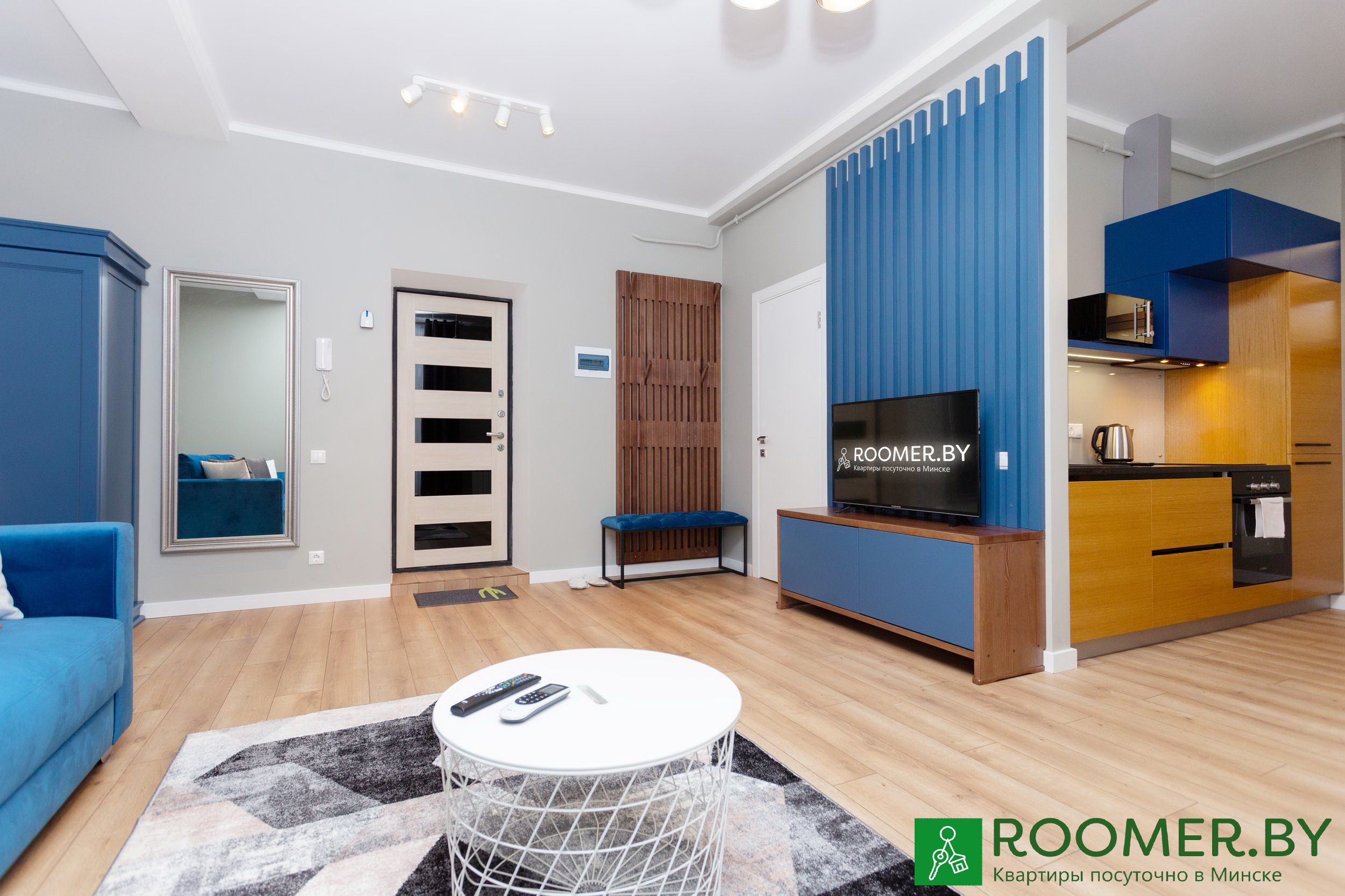 Двухкомнатная квартира в Минске на сутки Козлова, 7 гостиная