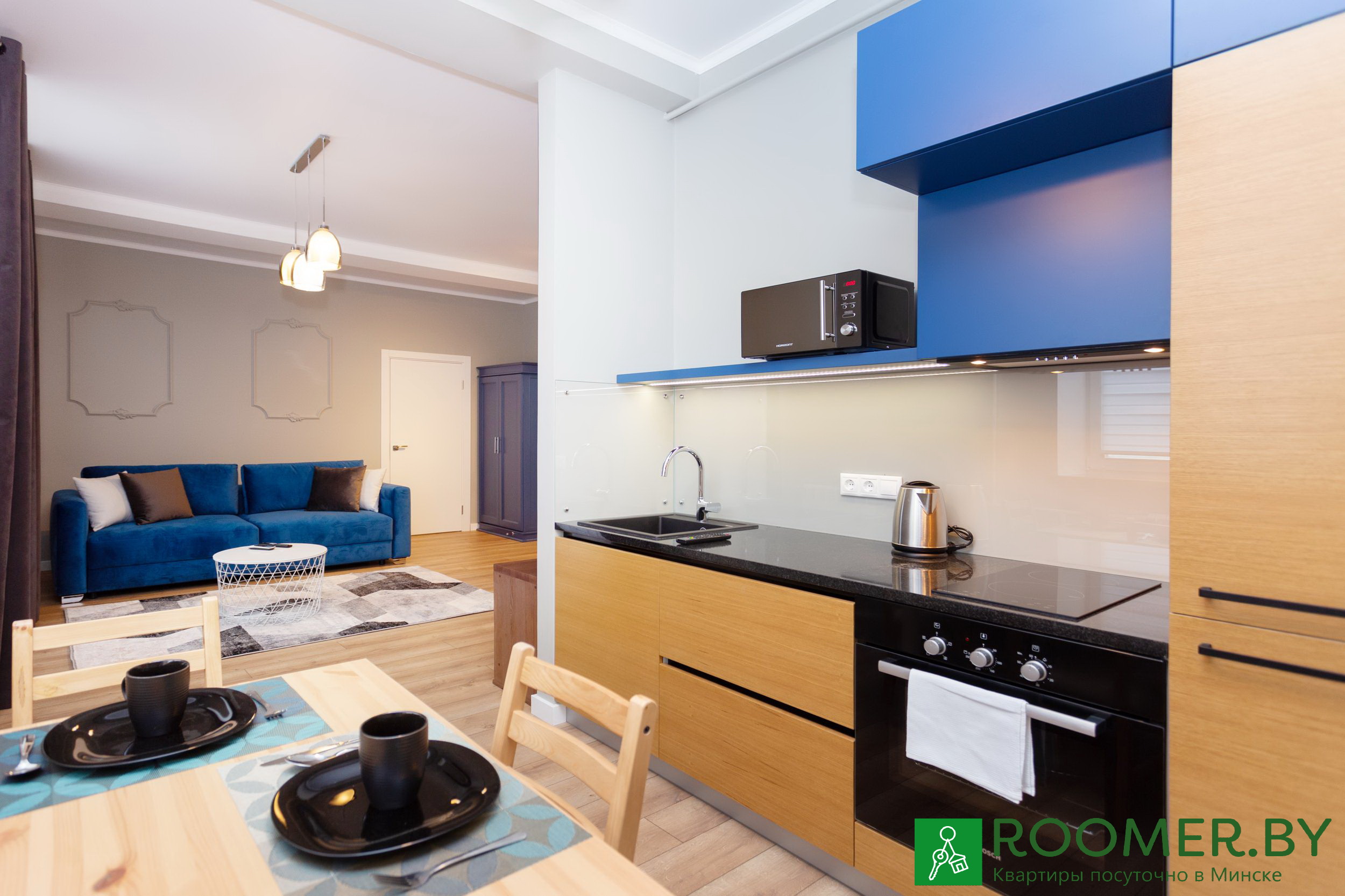 Двухкомнатная квартира в Минске на сутки Козлова, 7 гостиная