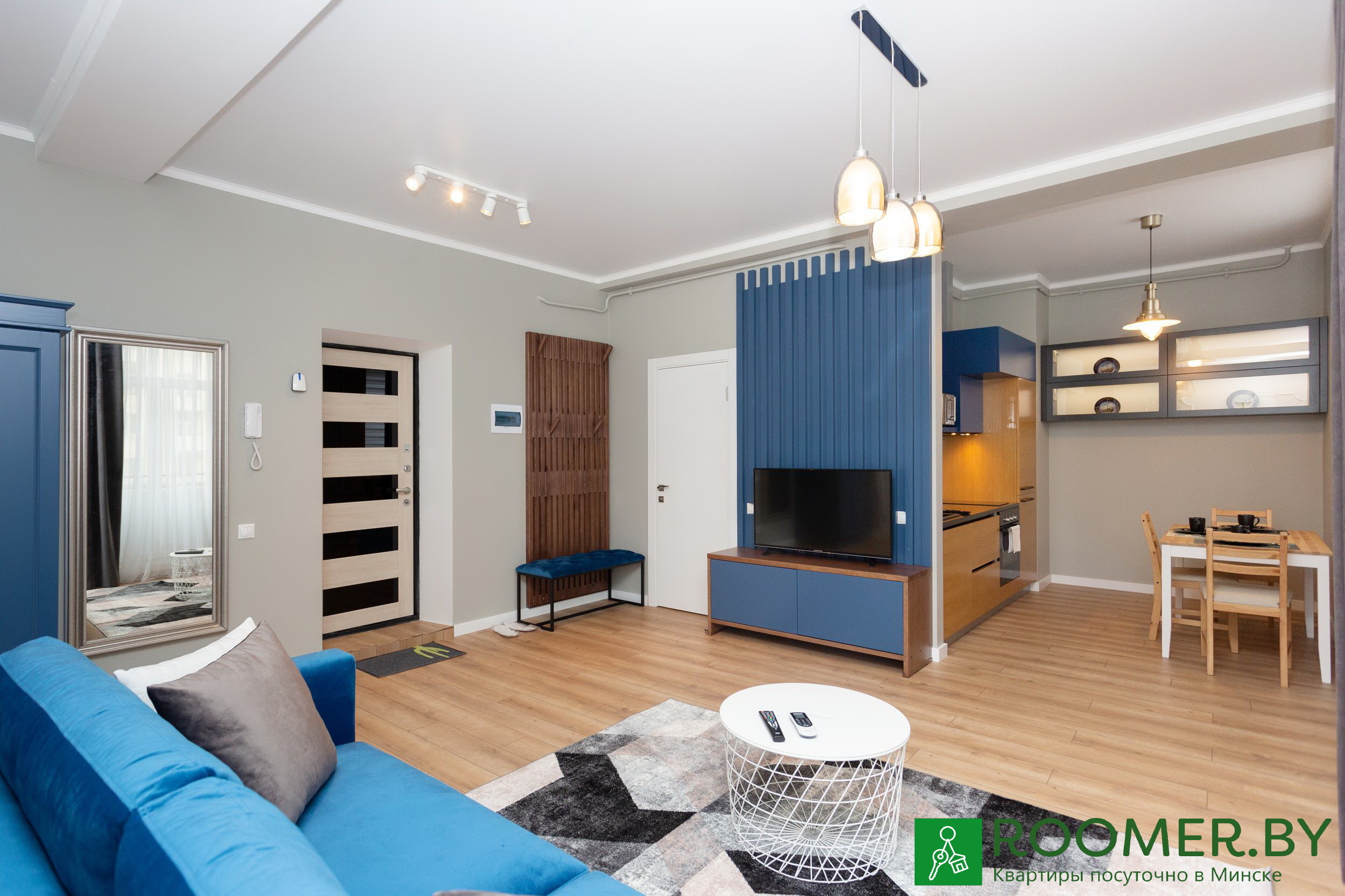 Двухкомнатная квартира в Минске на сутки Козлова, 7 гостиная