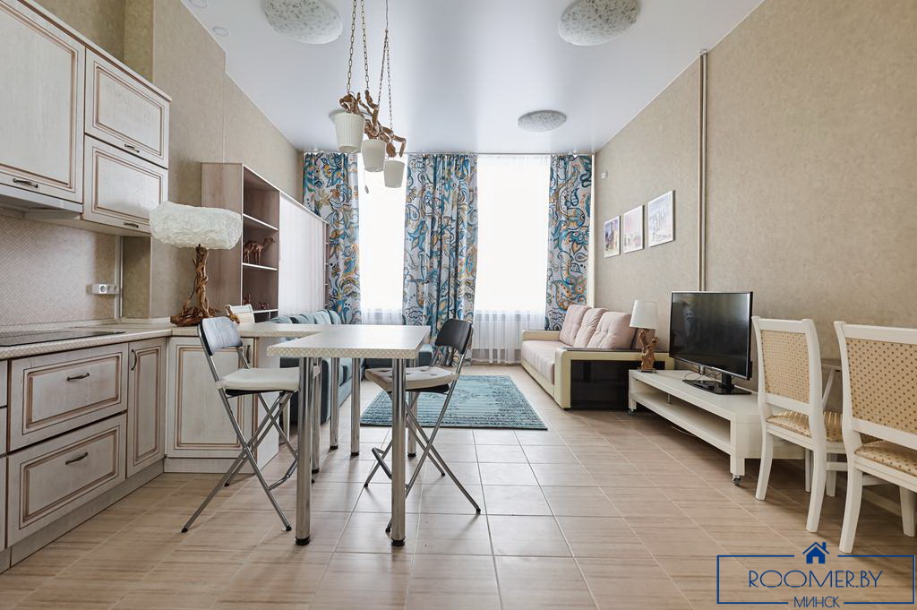 Двухкомнатная квартира на сутки в Минске Грибоедова кухня