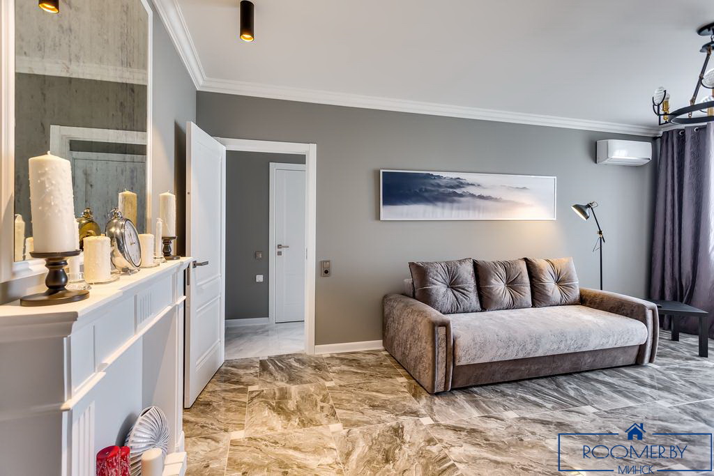 Двухкомнатная квартира на сутки Минске Захарова гостиная