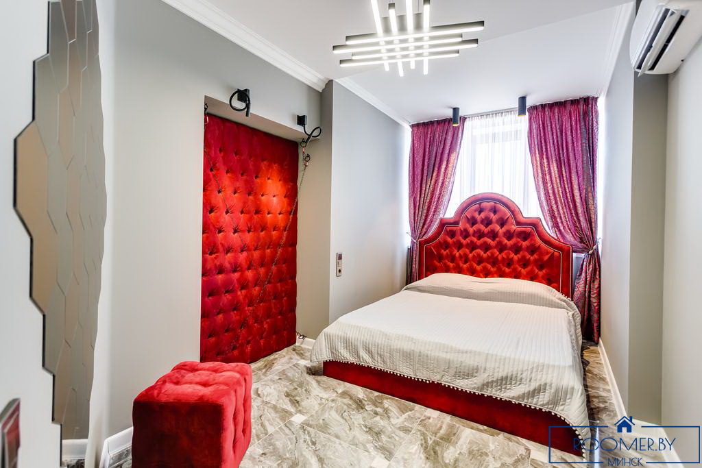 Двухкомнатная квартира на сутки Минске Захарова спальня