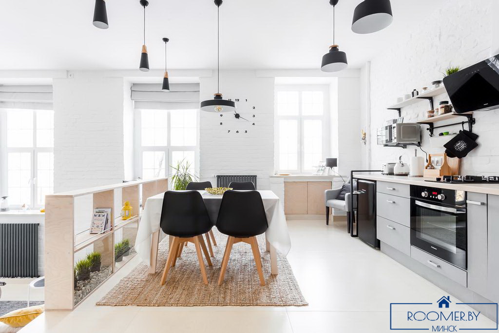 Однокомнатная квартира на сутки Минск Броневой кухня