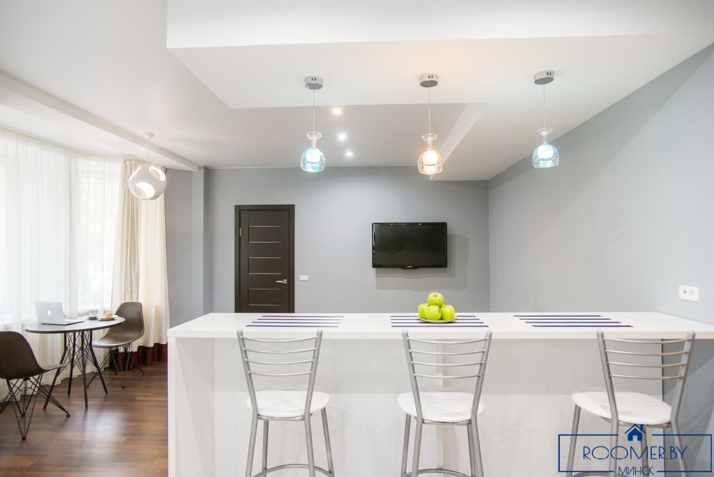 Двухкомнатная квартира на сутки в Минске на проспекте Независимости гостиная