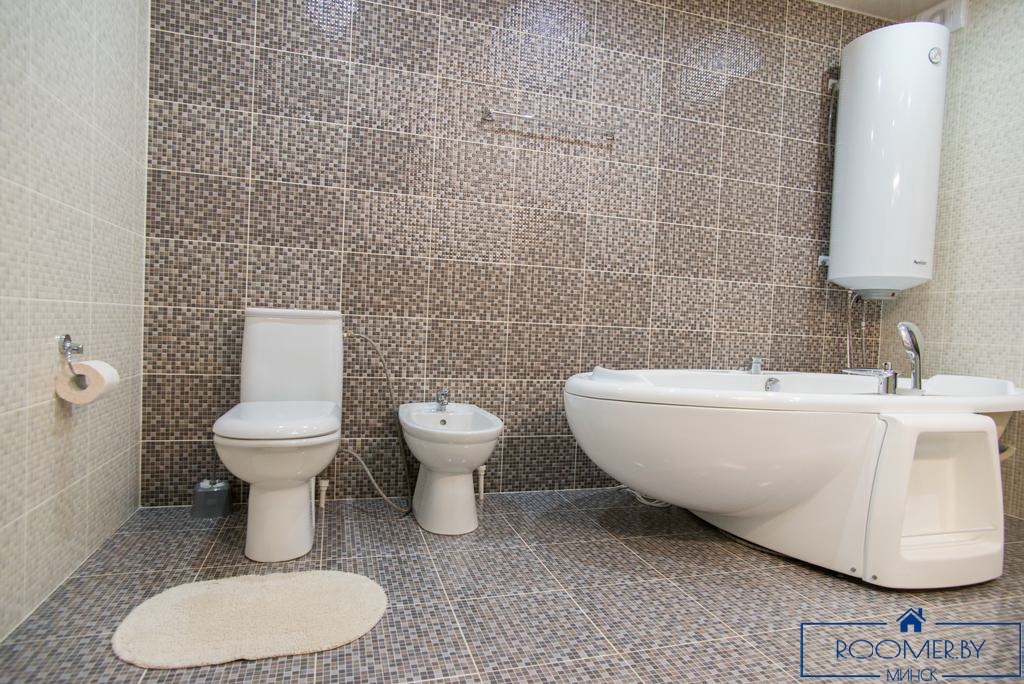 Двухкомнатная квартира на сутки в Минске на проспекте Независимости ванна